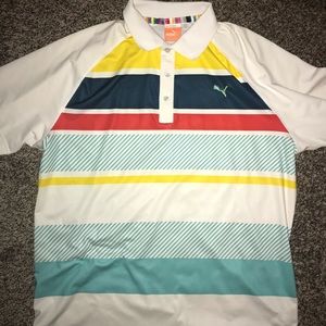 Puma Short Sleeve Collared Athletic Shirt